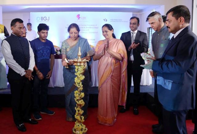 Nirmala Sitharaman Union Minister graced the foundation stone for Gem & Jewellery Training Institute